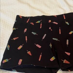 Torrid Black Shorts with Colorful Popsicle Design